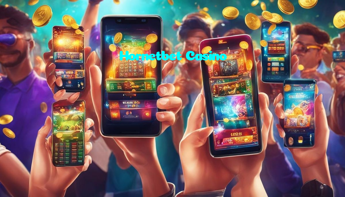 Hornetbet Casino casino presented on mobile device in Pakistan with slots and live games